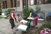 Projet d'art communautaire activiste ROUAGE avec l'Association des locataires de Villeray