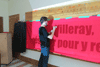 Projet d'art communautaire activiste ROUAGE avec l'Association des locataires de Villeray