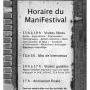 Horaire du Manifestival du logement dans Villeray